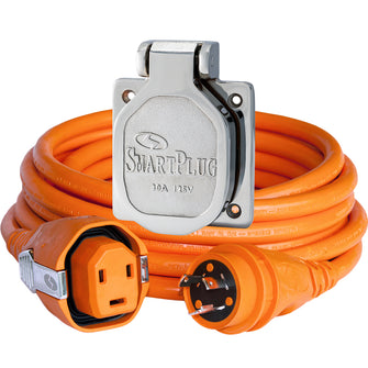 SmartPlug 30 AMP Dual Configuration Cordset &amp; Stainless Steel Inlet Combo - 50&#39; | C30503BM30NT