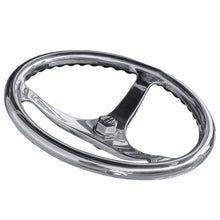 Edson 13" SS ComfortGrip PowerWheel Steering Wheel - Polished - Fits 3/4" Tapered Shaft | 1710ST-13-75T