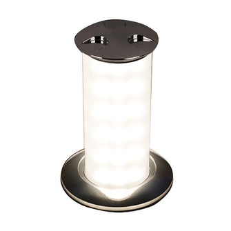 Quick Secret 3W Retractable Lamp w/Automatic Switch IP66 Mirrored Chrome Finish - Warm White LED | FASP3562X12CA00