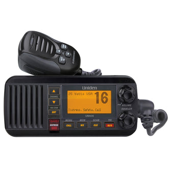 Uniden UM435 Fixed Mount VHF Radio - Black | UM435BK