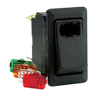 Cole Hersee Lighted Rocker Switch SPST On-Off 3 Blade | 58328-100-BP