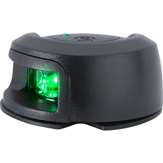 Attwood LightArmor Deck Mount Navigation Light - Black Composite - Starboard (green) - 2NM | NV2012PBG-7