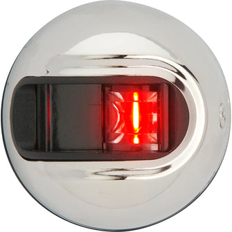 Attwood LightArmor Vertical Surface Mount Navigation Light - Port (red) - Stainless Steel - 2NM | NV3012SSR-7