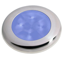 Hella Marine Polished Stainless Steel Rim LED Courtesy Lamp - Blue | 980503221