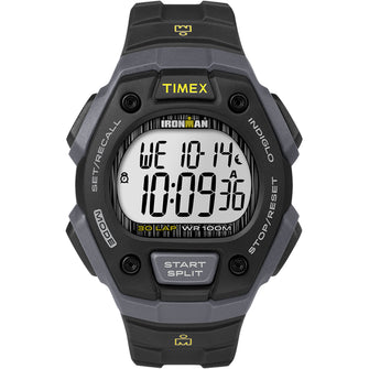 Timex IRONMAN&reg; Classic 30 Lap Full-Size Watch - Black/Yellow | TW5M09500JV