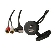 FUSION MS-CBUUSB3.5 Panel Mount USB &amp; 3.5mm Headphone Jack | 010-12381-00