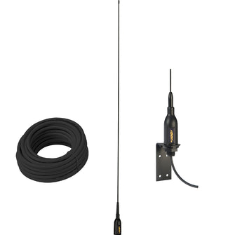 Glomex AIS Antenna w/Supplied "L" Bracket &amp; 66&#39; Coax Cable | SGA100SBBK