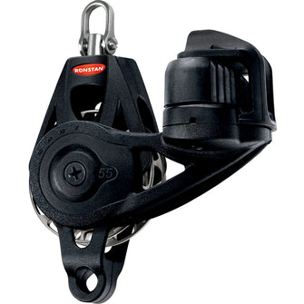 Ronstan Series 55 Ratchet Mount Orbit Block - Single Becket Cleat Swivel | RF56130