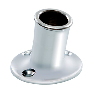 Whitecap Top-Mounted Flag Pole Socket CP/Brass - 3/4" ID | S-5001