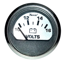 Faria Spun Silver 2" Voltmeter | 16023