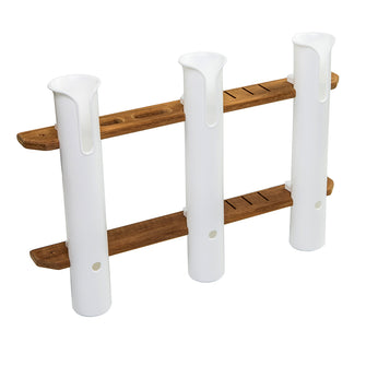 Whitecap Teak 3-Rod Tournament Storage Rack | 63449