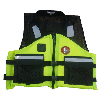 First Watch AV-500 Industrial Mesh Vest (USCG Type III) - Hi-Vis Yellow/Black - Small | AV-500-HV-S