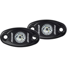 RIGID Industries A-Series Black High Power LED Light - Pair - Warm White | 482073