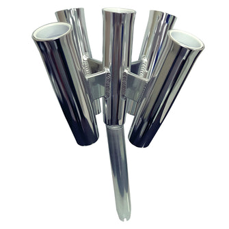 Tigress Five Rod Cluster - Bent Butt - Polished Aluminum | 88157-2