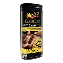 Meguiar&#39;s Gold Class&trade; Rich Leather Cleaner &amp; Conditioner Wipes | G10900