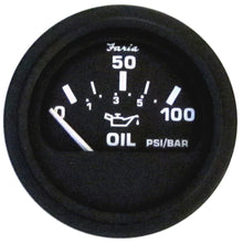 Faria Euro Black 2" Oil Pressure Gauge (100 PSI) | 12845