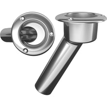 Mate Series Stainless Steel 30&deg; Rod &amp; Cup Holder - Open - Round Top | C1030ND