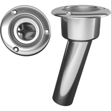 Mate Series Stainless Steel 15&deg; Rod &amp; Cup Holder - Open - Round Top | C1015ND