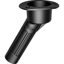 Mate Series Plastic 30&deg; Rod &amp; Cup Holder - Open - Oval Top - Black | P2030B