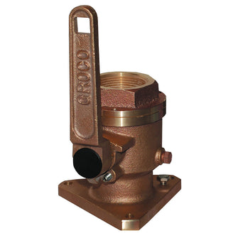 GROCO 3/4" Bronze Flanged Full Flow Seacock | BV-750