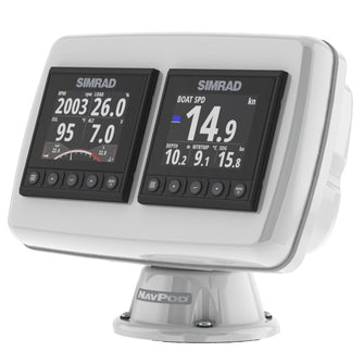 NavPod PP4503 PowerPod Pre-Cut f/2-Simrad IS42/B&amp;G Triton&sup2;/AP44 Square Hole Instruments | PP4503