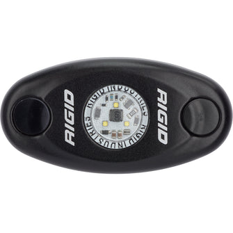 RIGID Industries A-Series Black Low Power LED Light - Single - Amber | 480343