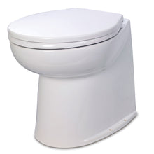 Jabsco Deluxe Flush 14" Straight Back 12V Electric Toilet w/Solenoid Valve | 58080-1012