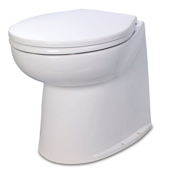 Jabsco Deluxe Flush 14" Straight Back 24V Electric Toilet w/Solenoid Valve | 58080-1024