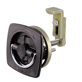 Perko Flush Latch - Non-Locking - 2.5" x 2.5" w/Offset Adjustable Cam Bar | 0932DP2BLK