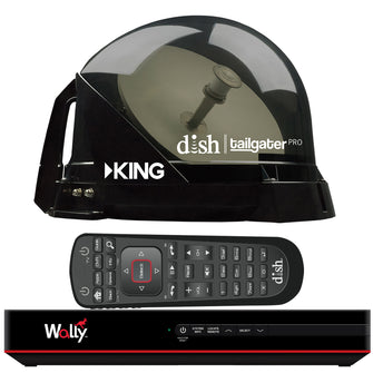 KING DISH&reg; Tailgater&reg; Pro Premium Satellite Portable TV Antenna w/DISH&reg; Wally&reg; HD Receiver | DTP4950