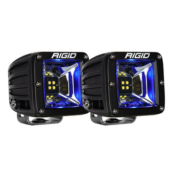 RIGID Industries Radiance Scene Lights - Surface Mount Pair - Black w/Blue LED Backlight | 68201