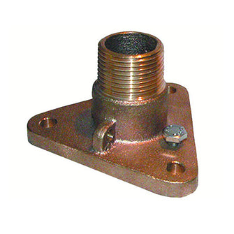 GROCO 3/4" Bronze NPS to NPT Flange Adapter | IBVF-750