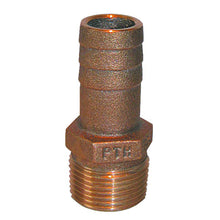 GROCO 1/2" NPT x 1/2" ID Bronze Pipe to Hose Straight Fitting | PTH-500