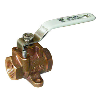 GROCO 1/4" NPT Bronze Inline Fuel Valve | FV-250