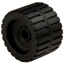 C.E. Smith Ribbed Wobble Roller 4-3/8" - 3/4"ID w/Bushing Black | 29530