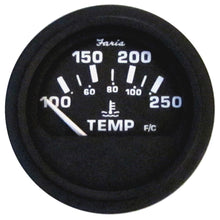 Faria 2" Heavy-Duty Water Temperature Gauge (100-250F) - Black | 23001