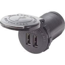 Blue Sea 1046 48V Dual USB Charger Socket Mount | 1046