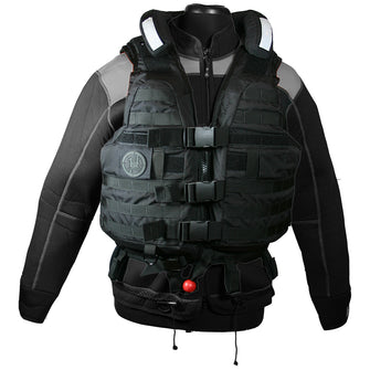 First Watch HBV-100 High Buoyancy Tactical Vest - Black - Medium to XL | HBV-100-BK-M-XL