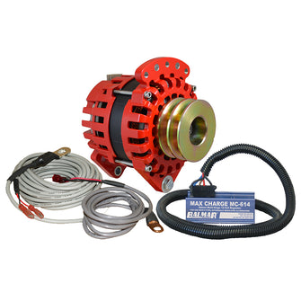 Balmar Alternator 3.15" Dual Foot Saddle Dual V Pulley Regulator &amp; Temp Sensor - 170A Kit - 12V | XT-DF-170-DV-KIT