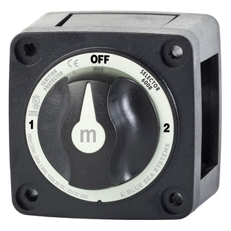 Blue Sea 6008200 m-Series Selector 3 Position Battery Switch - Black | 6008200