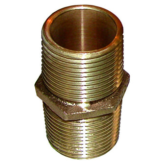 GROCO Bronze Pipe Nipple - 1" NPT | PN-1000