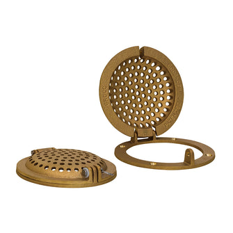 GROCO Bronze Round Hull Strainer w/Access Door f/Up To 1" Thru-Hull | RSC-1000