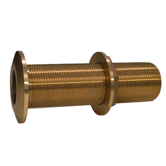 GROCO 1" Bronze Extra Long Thru-Hull Fitting w/Nut | THXL-1000-W