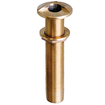 GROCO 1-1/4" Bronze Extra Long High Speed Thru-Hull Fitting w/Nut | HSTHXL-1250-W