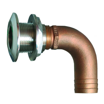 GROCO 3/4" 90 Degree Hose Thru-Hull Fitting | HTHC-750-S