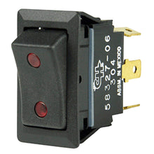 Cole Hersee Sealed Rocker Switch w/Small Round Pilot Lights SPDT On-Off-On 4 Blade | 58327-06-BP