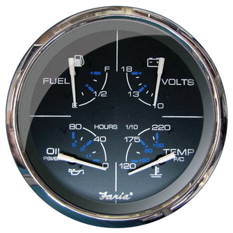 Faria Chesapeake Black 5" Multifunction Gauge | 33762