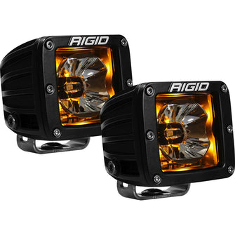 RIGID Industries Radiance&trade; Pod Amber Backlight Black Housing - Pair | 20204