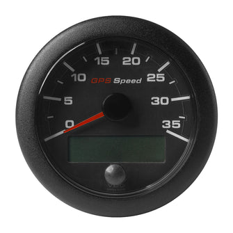 Veratron 3-3/8" (85mm) OceanLink&reg; GPS Speedometer - Black Dial &amp; Bezel (0-35 K/MPH/KMH) | A2C1351980001