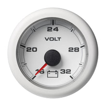 Veratron 52MM (2-1/16") OceanLink Battery Voltage Gauge - 16 to 32V - White Dial &amp; Bezel | A2C1066130001